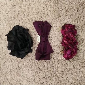 Bundle of 3 HEAD DRESS NEW YORK barrettes, never worn.
